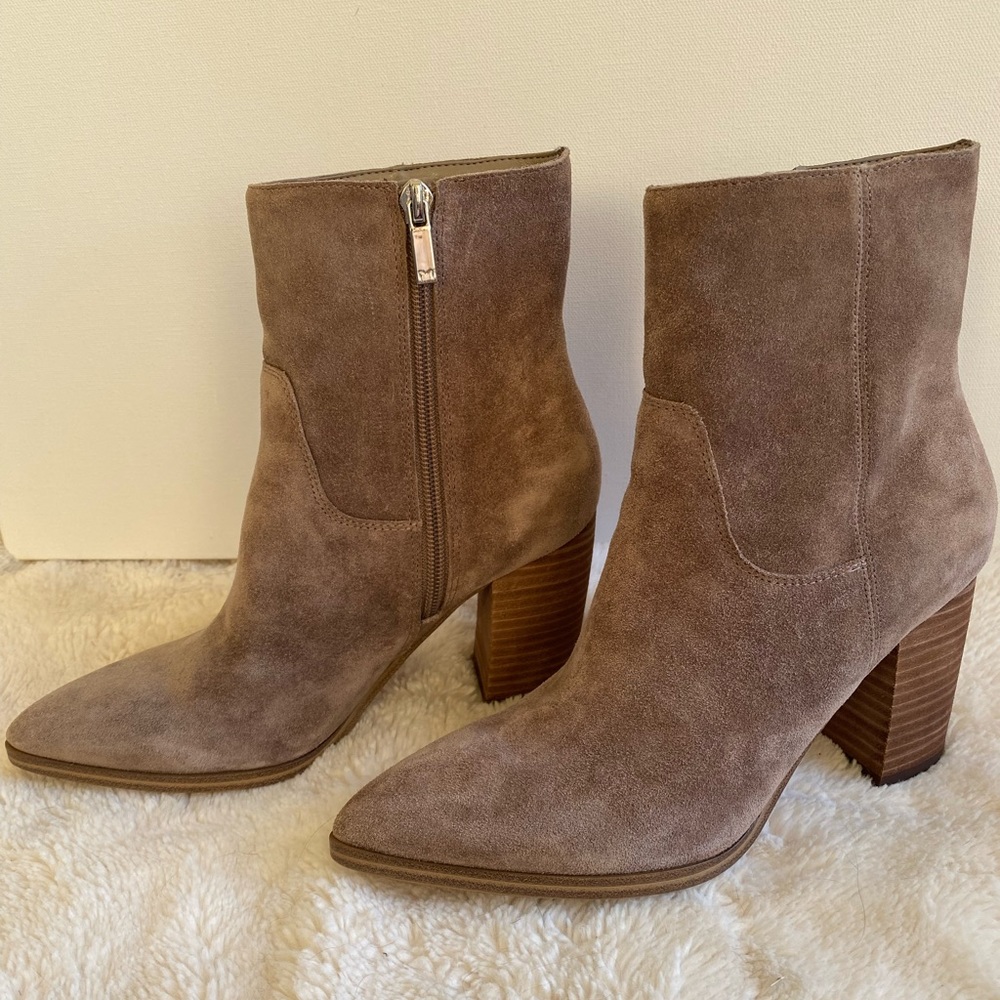 Never worn Marc Fisher Giana Suede Leather booties